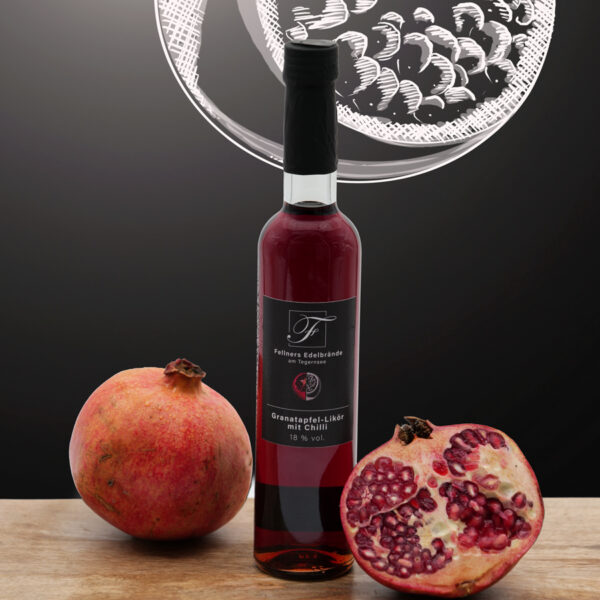 Granatapfel-Likör mit Chili